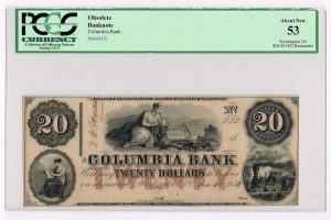 $20 1852 COLUMBIA