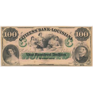 $100 1857 LOUISIANA