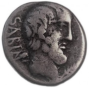 ROMAN REPUBLIC DENAR 89 B.C. ROME L. TITURIUS SABINUS