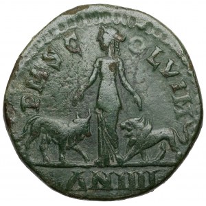 RÖMISCHE KESSHEIT AE DUPONDIUS GORDIAN III 238-244 AD.