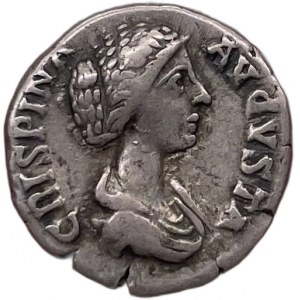 RÖMISCHE CESARIE CRISPINA EHEFRAU DES COMMODUS, DENAR 160-187 AD,