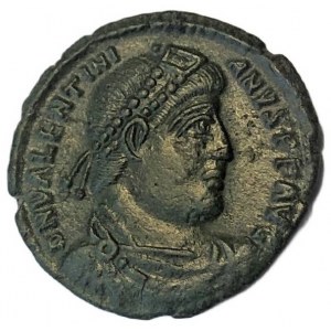 RÖMISCHE KESSHEIT AE FOLLIS VALENTINE I 364-375 AD.