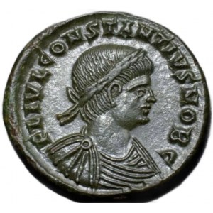 ŘÍMSKÁ CESSARITA AE FOLLIS CONSTANTINE II 324-361 AD.
