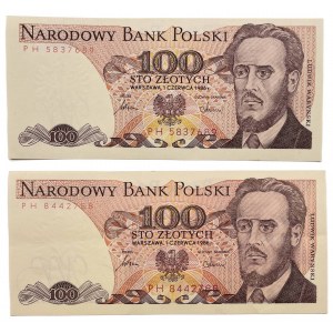 100 PLN 1986 SET