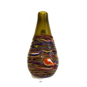 vase with a glaze - designed by STANISŁAW MACHA ZĄBKOWICE