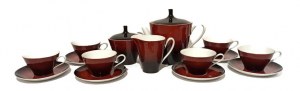 Kaffee-SET von Wincenty Potacki (?) Ćmielów