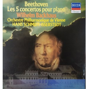 Ludwig van Beethoven, 5 koncertów fortepianowych / Wyk. Wilhelm Backhaus (3 płyty)