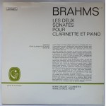 Johannes Brahms, Dwie sonaty na klarnet i fortepian / Wyk. Henri Druart (klarnet), Annie D'Arco (fortepian)