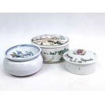 Set of porcelain boxes