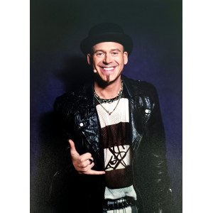 Tomson / Tomasz Lach of Afromental (autographed photo from behind the scenes of the 12th edition of The Voice of Poland)
