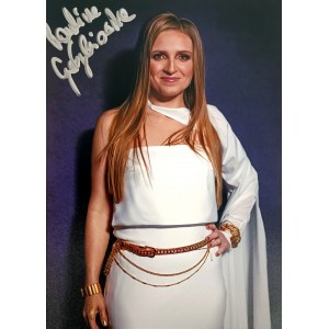 Paulina Golębiowska (autographed photo from behind the scenes of the 12th edition of The Voice of Poland)