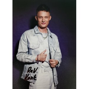 Rafal Rav Kozik (autographed photo from behind the scenes of the 12th edition of The Voice of Poland)