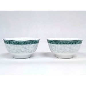 Pair of porcelain teapots/bowls