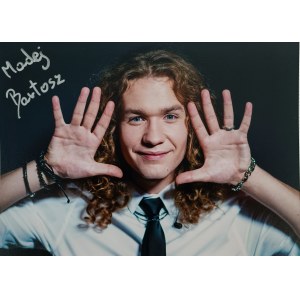 Bartosz Madej (autographed photograph from behind the scenes of the 12th edition of The Voice of Poland)