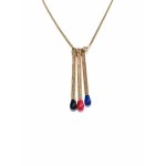 Collier plaqué or Trois allumettes / Marek Piekarczyk