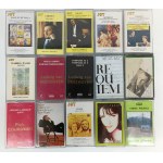 Set mit 15 Kassetten mit klassischer und Filmmusik