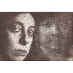 Krystyna Piotrowska (ur. 1949, Zabrze), Autoportret z Rembrandtem, 1993