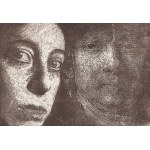 Krystyna Piotrowska (geb. 1949, Zabrze), Selbstbildnis mit Rembrandt, 1993