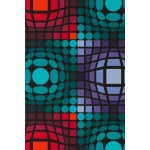 Victor Vasarely (1906 Pécs - 1997 Paris), Optisches Rot, zweite Hälfte des 20. Jahrhunderts.