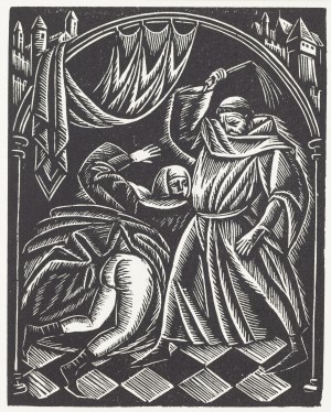 Władysław Skoczylas (1883 Wieliczka - 1934 Warszawa), Z cyklu Klasztor i kobieta, 1923