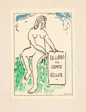 Henri Matisse (1869 - 1954 ), Exlibris hrabiego Michaiła Kellera, 1911