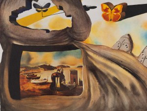 Salvador Dali, projekt (1904 Figueres - 1989 Figueres), Suite Papillon (dla SNCF), 1969