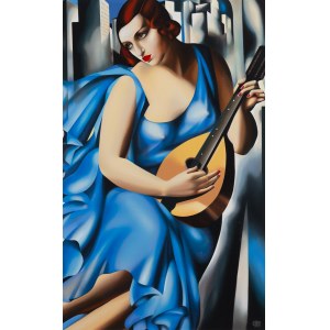 Tamara Lempicka (1895 Moskva - 1980 Cuernavaca, Mexiko), La Musicienne, 1996