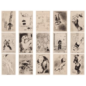 Marc Chagall (1887 Łoźno k. Witebska - 1985 Saint-Paul-de-Vence), Les Sept Péchés Capitaux (Siedem grzechów głównych), 1926