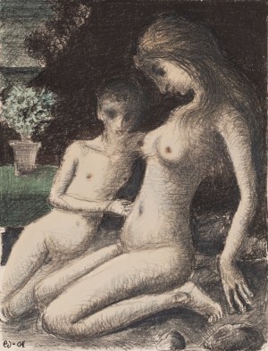 Paul Delvaux (1987 Wanze - 1994), L'Asalee bleue (Niebieska azalia), 1969