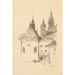 Leon Wyczółkowski (1852 Huta Miastkowska - 1936 Warschau), Krakau. 12 Autolithographien in Kreide und Feder, 1915