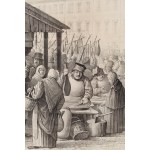 Jan Feliks Piwarski (1794 Puławy - 1859 Warsaw), 'Baranki! Ham! or the Holy Saturday market behind the Iron Gate (in Warsaw)', 1841