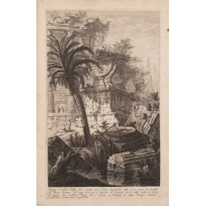 Giovanni Battista Piranesi (1720 Mogliano Veneto - 1778 Řím), Architektonická fantazie z cyklu Prima parte di architetture e prospettive, 1743
