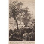 Giovanni Battista Piranesi (1720 Mogliano Veneto - 1778 Rím), Architektonická fantázia z cyklu Prima parte di architetture e prospettive, 1743