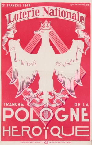 Louis Marcoussis (1878 Łódź - 1941 Cusset), Loterie Nationale Tranche de la Pologne Heroique, 1939