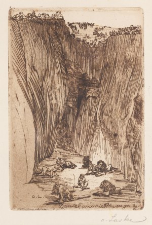 Oskar Laske (1872 Czarniwice - 1951 Wiedeń), Daniel w jaskini lwów, 1912