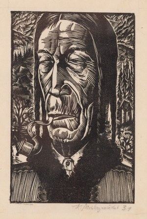 Konstanty Sopoćko (1903 Warszawa - 1992 Komorów), Portret górala, 1931