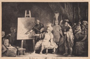 Jan Piotr Norblin de la Gourdaine (1745 Misy-Faut-Yonne - 1830 Paryż), Aleksander Wielki w pracowni Apellesa, 1774