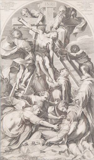 Francesco Villamena (1565 Asyż - 1624 Rzym), Zdjęcie z Krzyża wg Federico Barocciego, 1606