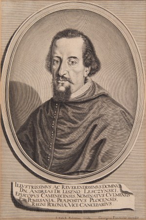 Jeremiasz Falck (1609 Gdańsk - 1677 Gdańsk), Portret Andrzeja Leszczyńskiego, 1640-1670