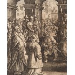 Adriaen Collaert (1560 Antwerpen - 1618 Antwerpen), Pilatus erklärt die Unschuld von Jesus, 1580-1587