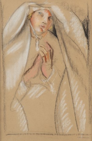 Tamara Łempicka (1895 Moskwa - 1980 Cuernavaca, Meksyk), Portret córki artystki, studium do obrazu 