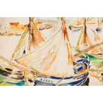 Maria Melania Mutermilch Mela Muter (1876 Warsaw - 1967 Paris), Boats in the harbor, ca1925-1927