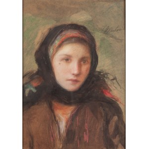 Teodor Axentowicz (1859 Brasov - 1938 Krakau), Porträt einer Huzulenfrau