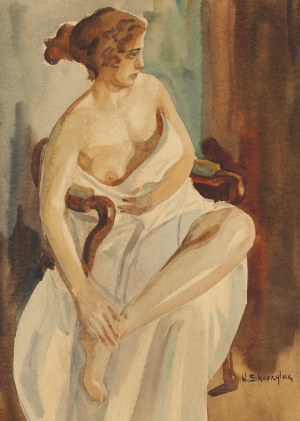 Władysław Skoczylas (1883 Wieliczka - 1934 Warszawa), Akt kobiecy , około1910-14