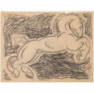 Stanisław Eleszkiewicz (1900 Czutów bei Poltawa - 1963 Paris), Skizze eines Pferdes