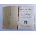 ST. A. WOTOWSKI, MYSTERIES OF MASONRY AND FREEMASONS WARSAW 1926 12 ILLUSTRATIONS