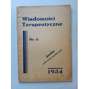 THERAPEUTIC NEWS BIMONTHLY WARSAW 1934