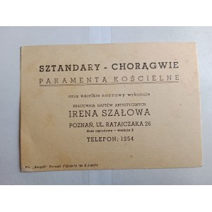 ADVERTISING PRINT IRENA SZAŁOWA POZNAŃ EMBROIDERY ART STUDIO