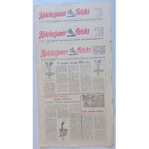 KOLEKCJONER POLSKI SET OF 3 PCS ISSUES: JUNE 1981, JULY 1981, AUGUST-SEPTEMBER 1981