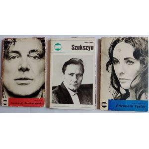 JANUSZ GAZDA EDWARD PAWLAK ANDRZEJ KOŁODYŃSKI, FILM AND CINEMA, SET OF 3 BOOKS INNOKIENTIJ SMOKTUNOVSKIY SZUKSZYN ELIZABETH TAYLOR